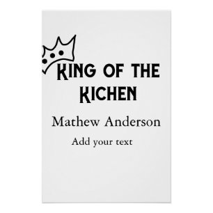 Póster El rey de la cocina añade el nombre de chef panade