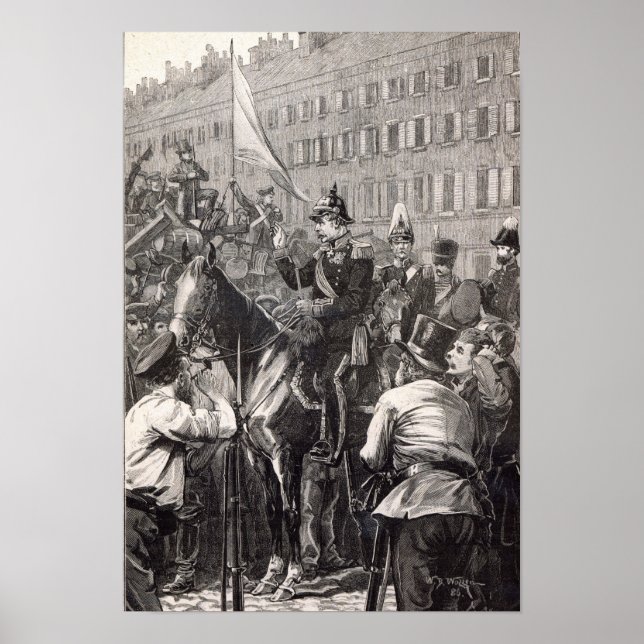 Póster El Rey de Prusia dirigiéndose a los berlineses (Frente)