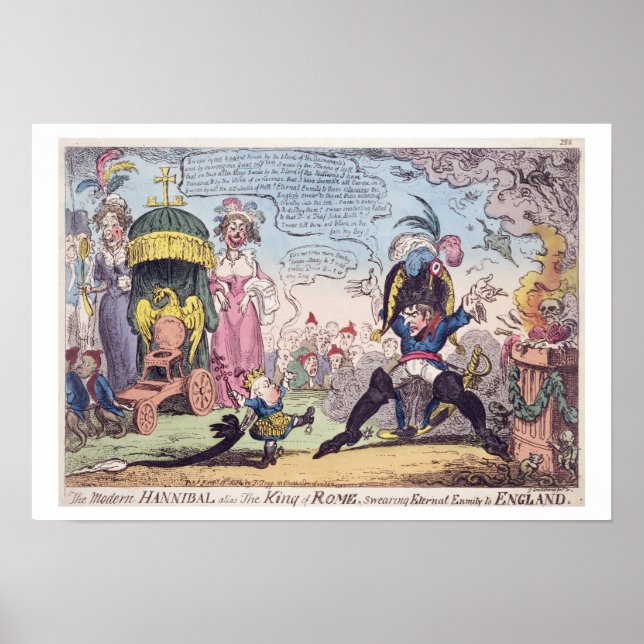 Póster El Rey de Roma, 1814 - personalizado que muestra a (Frente)