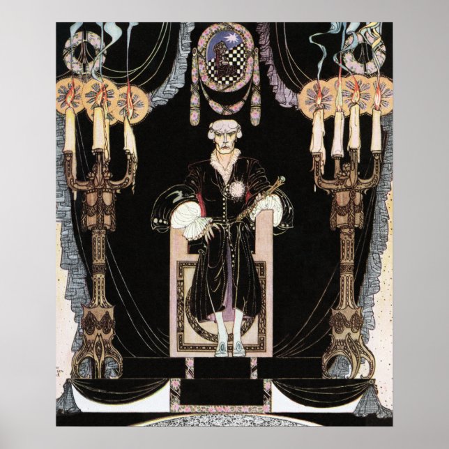 Póster El rey del hierro de Kay Nielsen (Frente)