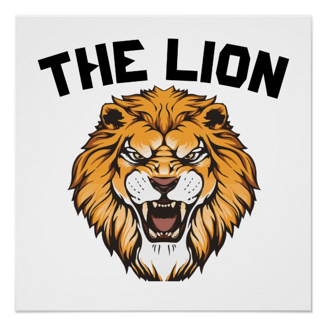 Póster "El rey del león" (Anverso)