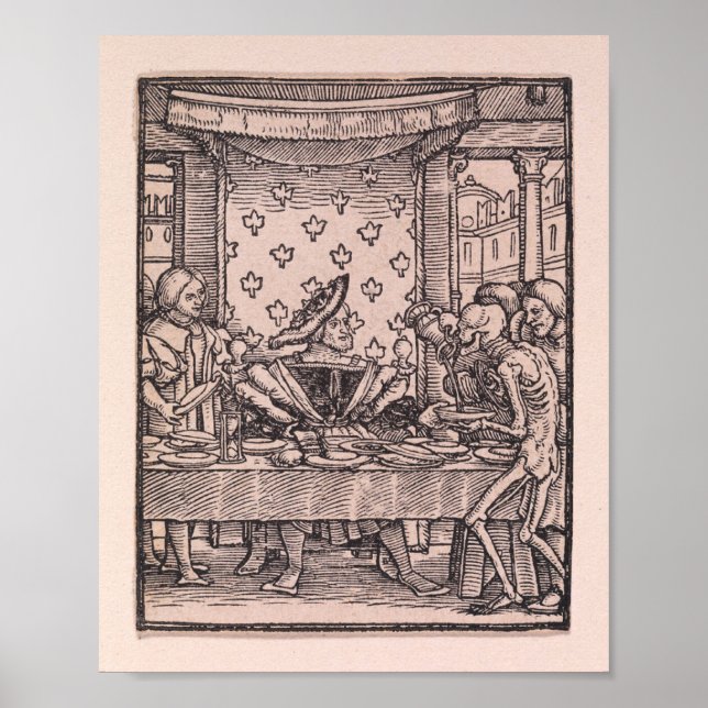 PÓSTER EL REY, DESDE EL BAILE DE LA MUERTE (Frente)