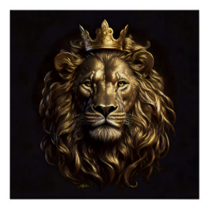 Póster ¡El Rey! El no tan cobarde león de Oz