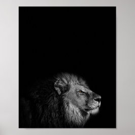 Póster El Rey, León, fotografía en blanco y negro