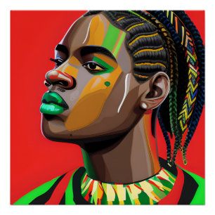 Póster El Rey Negro Melanin Hombre Bruto Hombres Hijo Prí