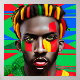 Póster El Rey Negro Melanin Hombre Bruto Hombres Hijo Prí