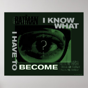 Póster El Riddler "Sé Lo Que Tengo Que Convertirme"