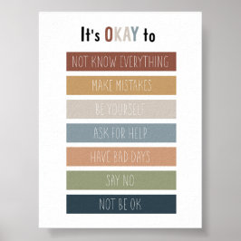 Póster El rincón de calma del Boho está bien para el post