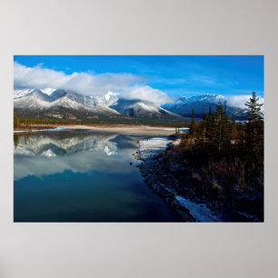 Póster El río Athabasca en el Parque Nacional de Jasper