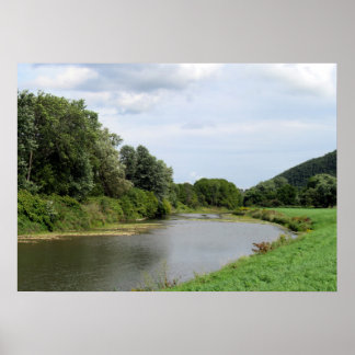 Póster El río Canisteo en Addison, Nueva York