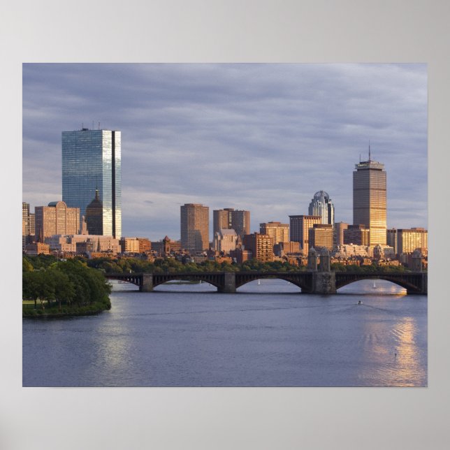 Póster El río Charles y el puente longfellow (Frente)