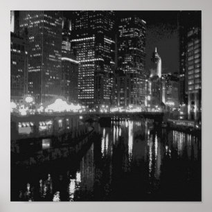 Póster el río Chicago