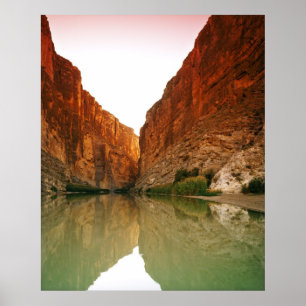 Póster El Rio Grande, curva grande NP, Tejas