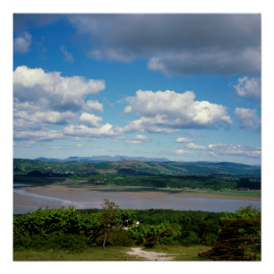 Póster El río Kent visto desde Arnside Knott Arnside