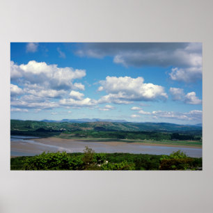 Póster El río Kent visto desde Arnside Knott Arnside
