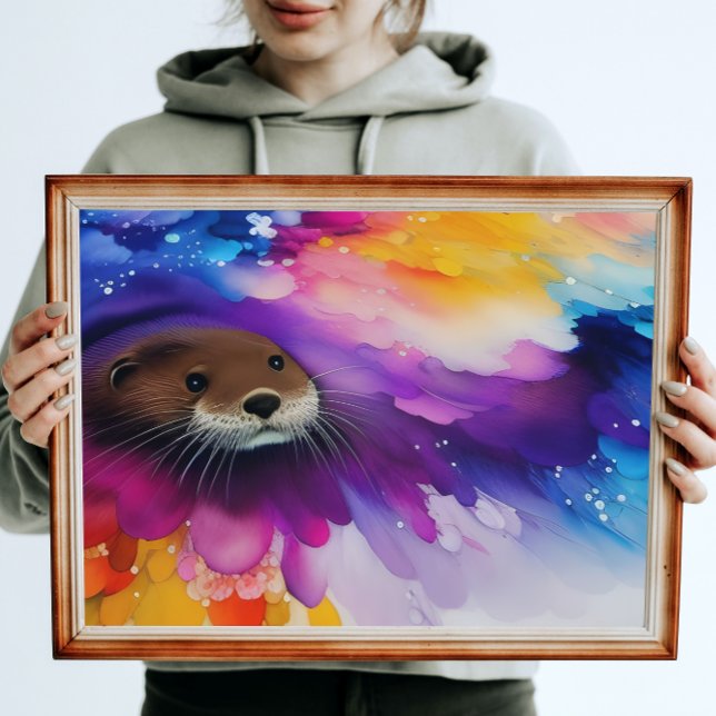 Póster El río Otter | Pintura digital colorida (Subido por el creador)