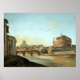 Póster El río Tíber del Castel Sant'Angelo