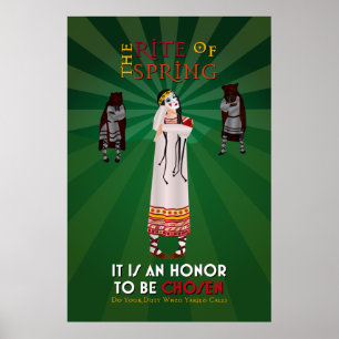 Póster El rite del Poster de propaganda de primavera paga