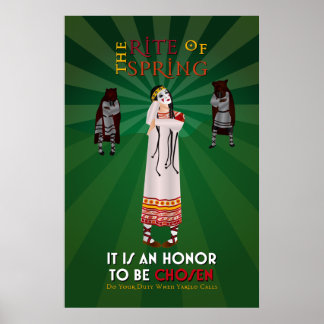 Póster El rite del Poster de propaganda de primavera paga