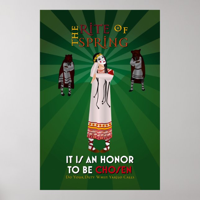 Póster El rite del Poster de propaganda de primavera paga (Frente)