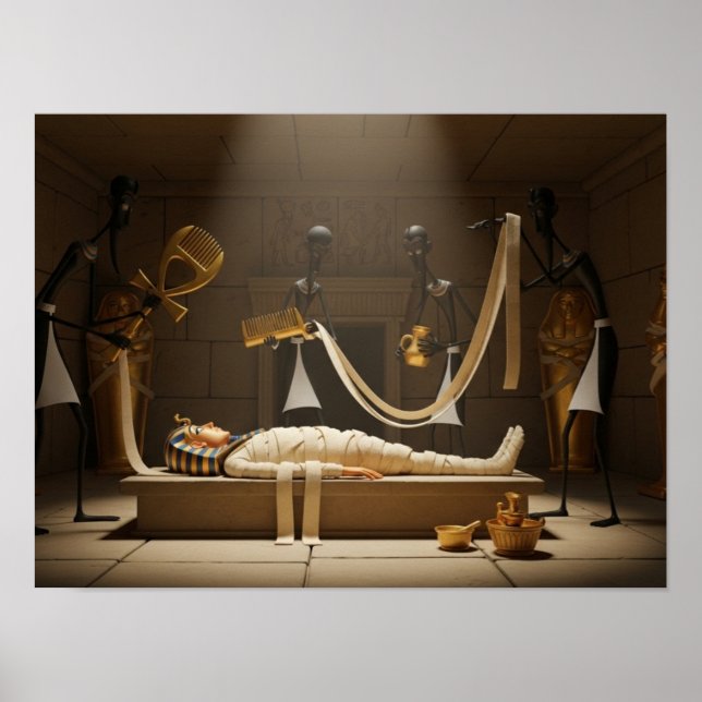 Póster El ritual de la momificación