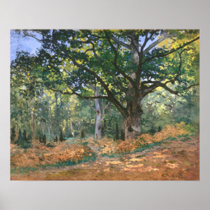 Póster El roble Bodmer, Bosque Fontainebleau (1865)