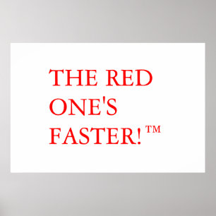 Póster ¡El rojo su más rápido! ™