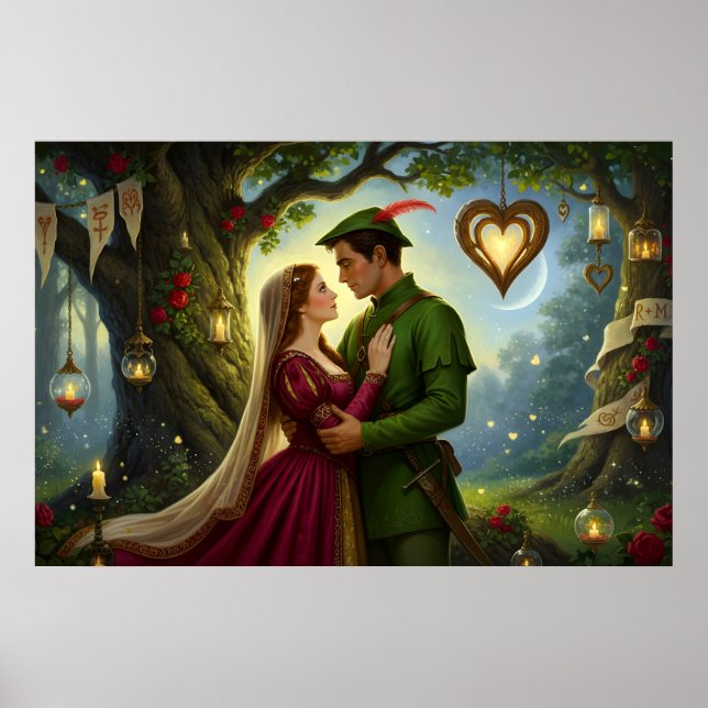 Póster El romance legendario del bosque de Sherwood (Frente)