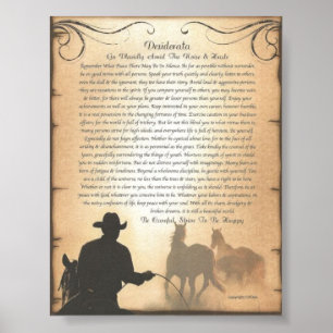 Póster El Roping occidental del caballo del vaquero del