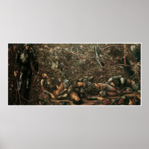 Póster El Rosa Briar - El Príncipe entra en la Madera Bri