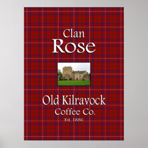 Póster El Rosa Clan Old Kilravock Coffee Co.