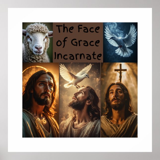 Póster El Rostro de la Gracia Encarnada diseño 1 (Frente)
