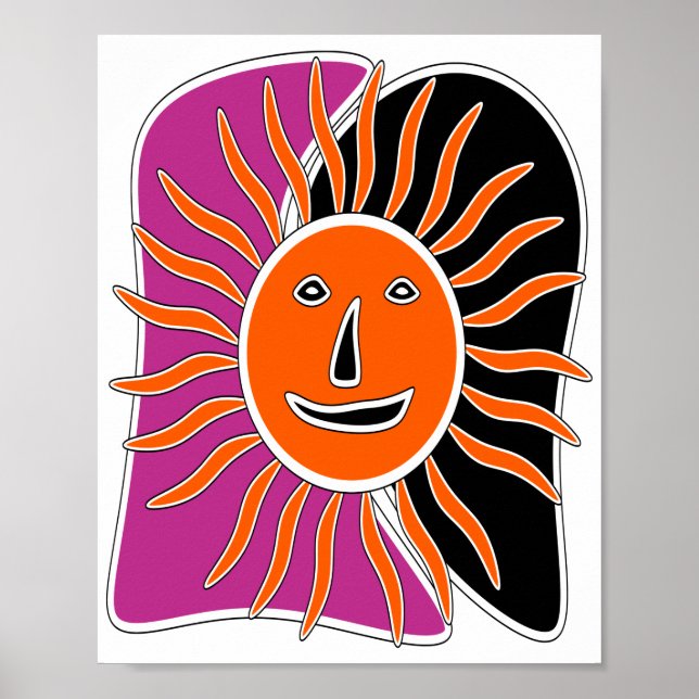 Póster El rostro sonriente del sol (Frente)