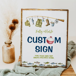 Póster El Rótulo de la Mesa de la Fiesta del Cumpleaños d