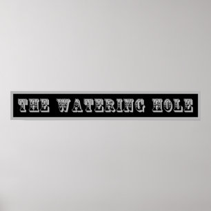 Póster El Rótulo occidental, el agujero del agua