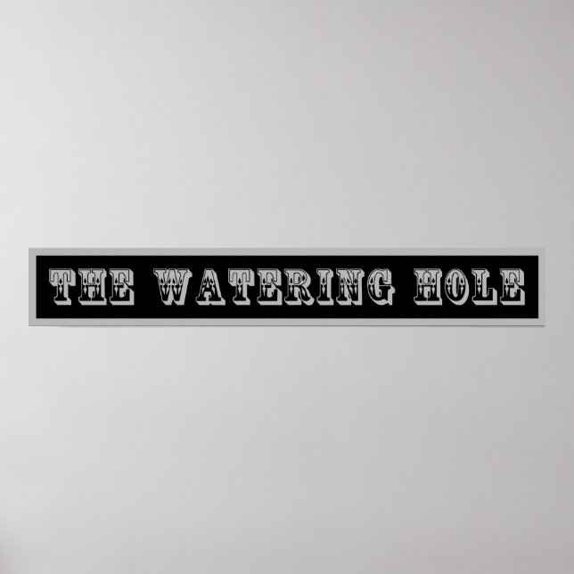 Póster El Rótulo occidental, el agujero del agua (Frente)