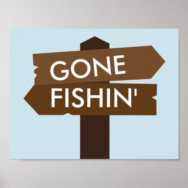 Póster El Rótulo temático de Gone Fishin' (Frente)