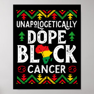 Póster El Rótulo Zodiac del cáncer negro de la droga sin 