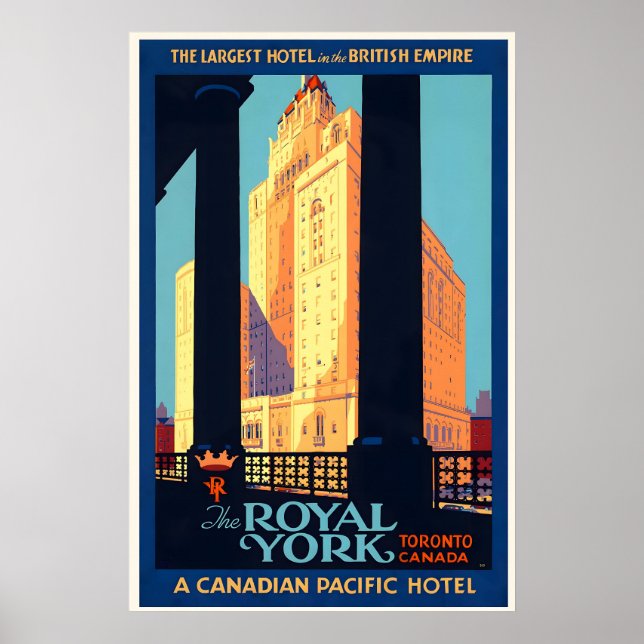Póster El Royal York Toronto Canadian Pacific Hotel (Frente)