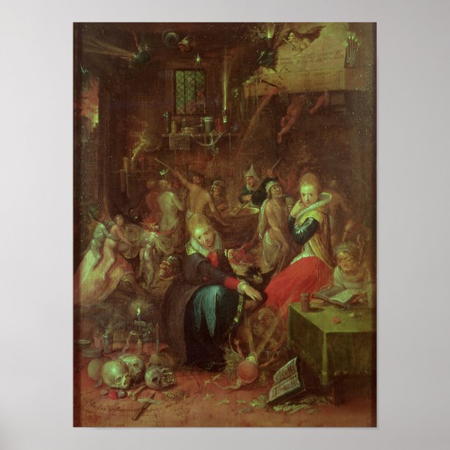 Póster El Sabbath de las brujas, 1606 (Frente)