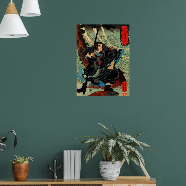 Póster El Sacerdote Wu Song Utagawa Kuniyoshi (Salón 1)