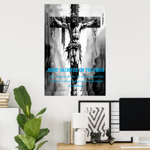 Póster El sacrificio de Jesús en la cruz