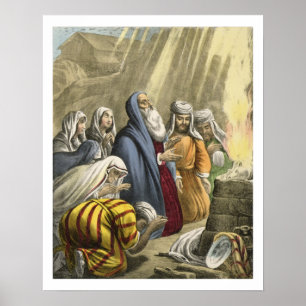 Póster El sacrificio de Noah en dejar la arca, de una