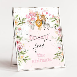 Póster El Safari no alimenta el cumpleaños de los animale