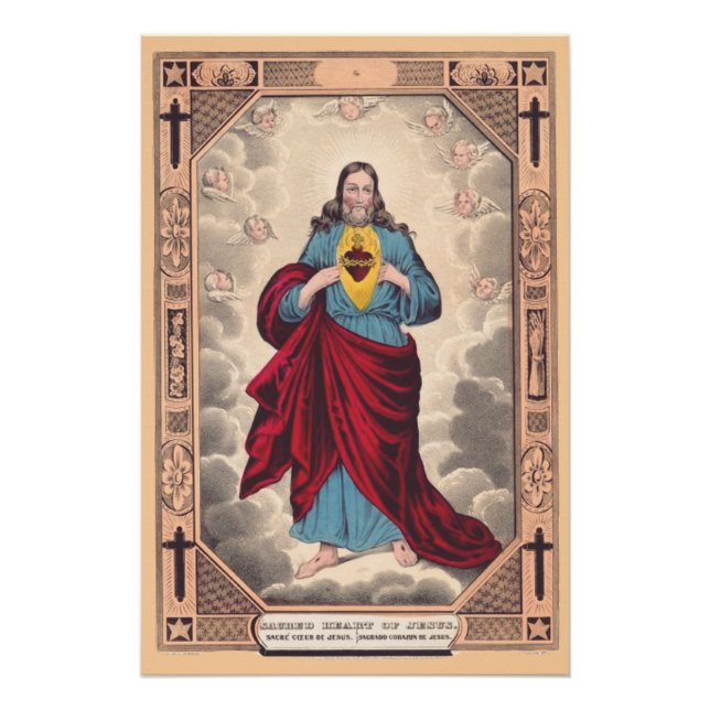 Póster El Sagrado Corazón de Jesús (Anverso)