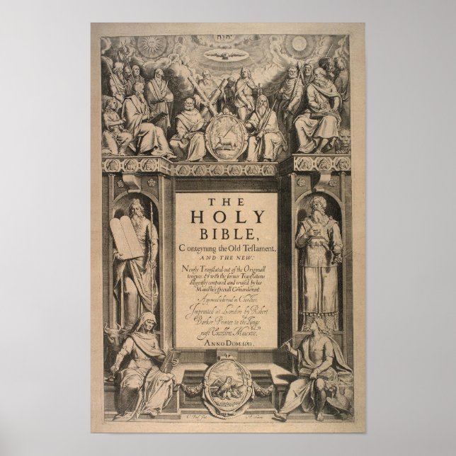 Póster El sagrado Poster de la Biblia (Frente)