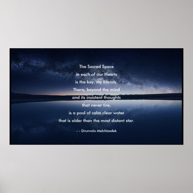 Póster El sagrado Poster espacial (Frente)