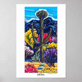 Póster El Saguaro reposado en el Poster de primavera