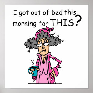 Póster El salir del humor de la cama