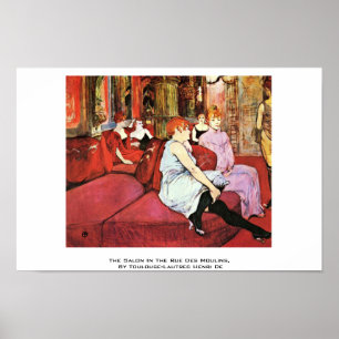 Póster El Salón De La Rue Des Moulins